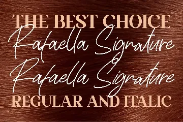 Rafaella Signature Signature font