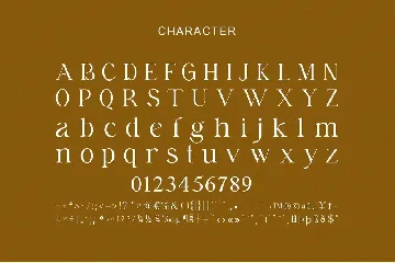 Making Standing Serif Font