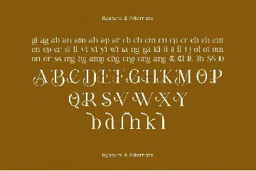 Making Standing Serif Font