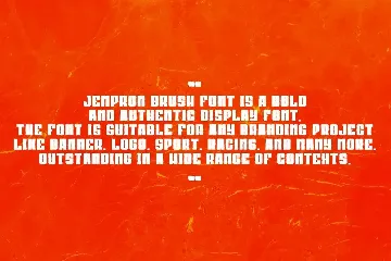 Jempron Brush font