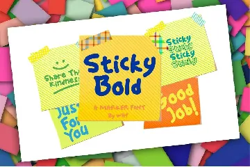 Sticky Bold font