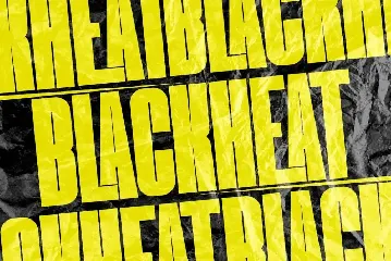 Blackheat - Bold Sans Condensed font