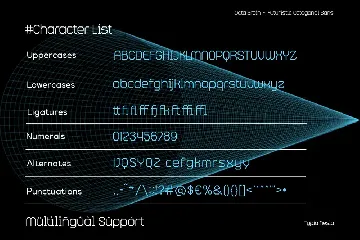 Octa Brain - Futuristic Octagonal Sans Serif font