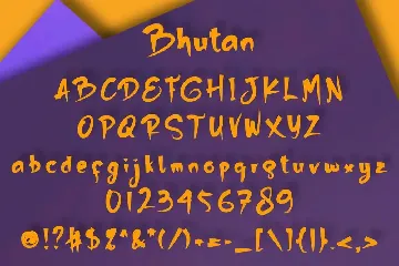 Bhutan font