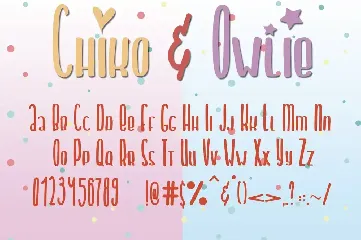 Chiko & Owlie - Cute Font