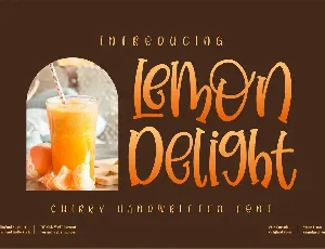 Lemon Delight Quirky font