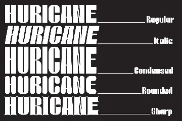 Huricane - A Bold Display Typeface font