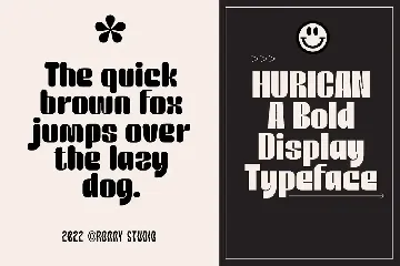 Huricane - A Bold Display Typeface font