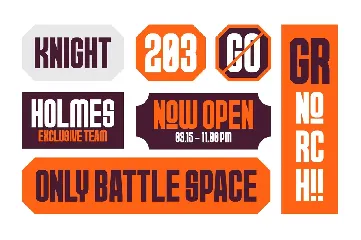 GR NORCH - Sports Display Font