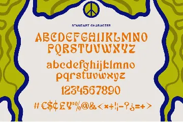 Retrostic Humming - Hippie Style font