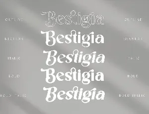 Bestigia - Elegant Sans Serif font