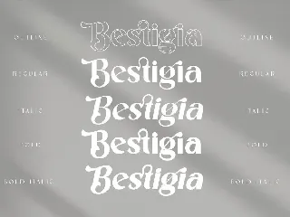 Bestigia - Elegant Sans Serif font