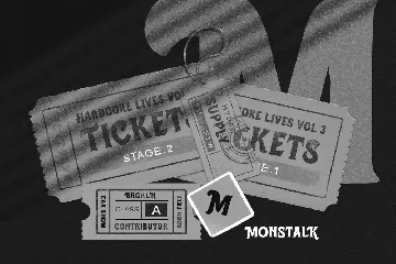 Monstalk Handlettered Vintage Display Serif font