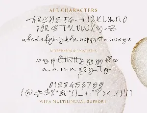 Alessia Harvey - Signature Font