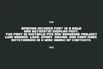 Sporing Rickmen font