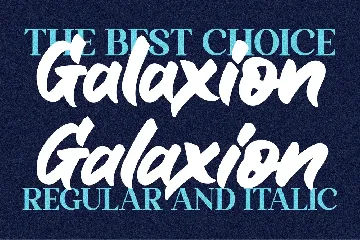 Galaxion Brush font