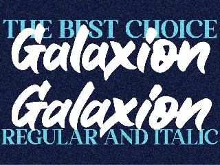 Galaxion Brush font