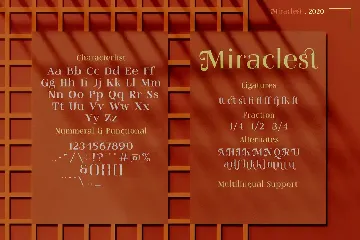 Miraclest Beautiful Serif font