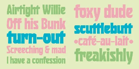 Huggy font