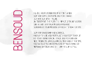 Bensoud font