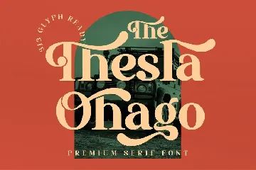 The Thesla Ohago Serif font