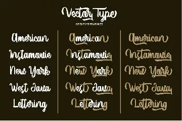 Vector Type | Handlettering Font