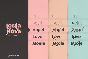 Losta Nova - Lovely Sans Serif font