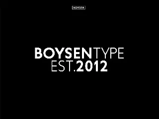 Boysen font