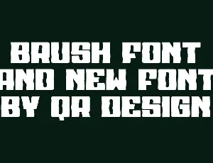 Golder Crazeng Brush font