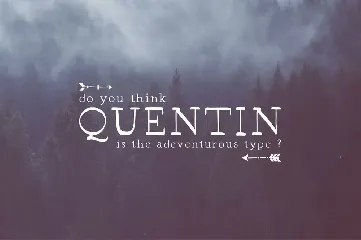 Quentin Handmade Serif Font