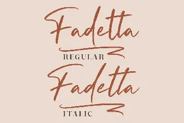 Fadetta Signature Script font