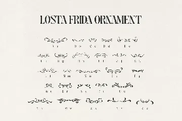 Losta Frida - Decorative Serif family font