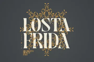 Losta Frida - Decorative Serif family font