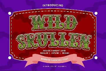 Wild Skullen - Carnaval Creative Font