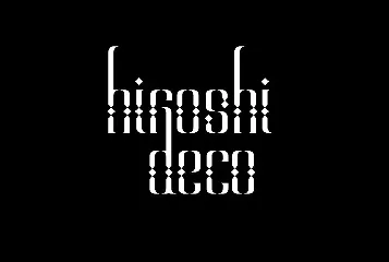 Hiroshi font