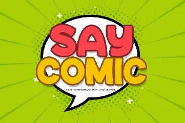 Say Comic font