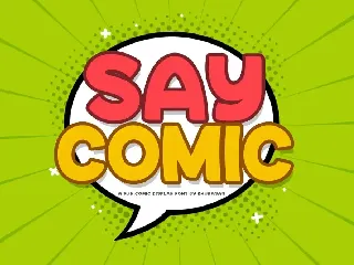 Say Comic font