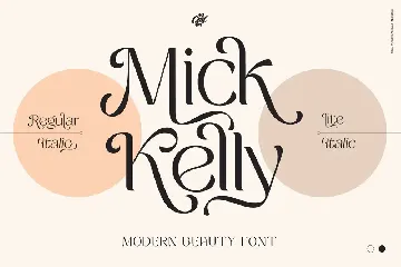 Mick Kelly - Beauty Modern Font