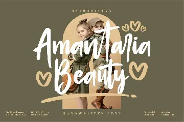 Amantaria Beauty Handwritten font