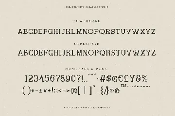 Venerema Vintage Business Font