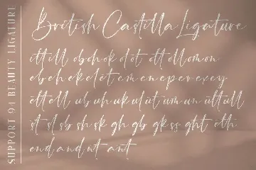 British Castilla font