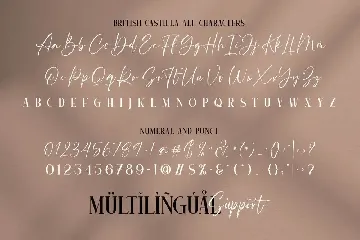 British Castilla font