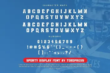 Sporty Varsity - Stencil Font