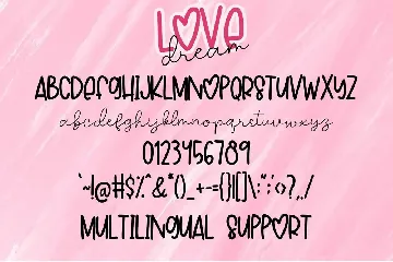 Love Dream font