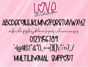 Love Dream font