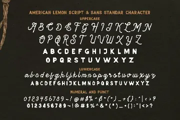 American Lemon font