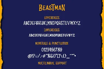 Beastman - Fantasy Horror Font