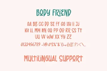 Body Friend â€“ Sans Serif Display font