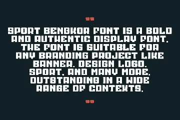 Sport Bengkor font