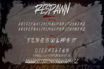 Respawn - Handwritten Brush font